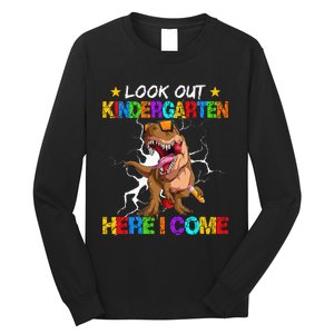 Look Out Kindergarten Here I Come Back To School Long Sleeve Shirt