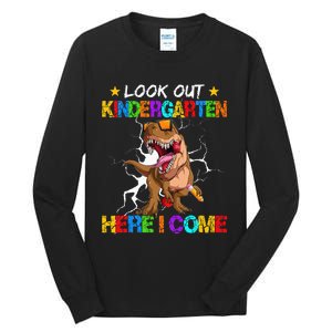 Look Out Kindergarten Here I Come Back To School Tall Long Sleeve T-Shirt