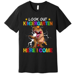 Look Out Kindergarten Here I Come Back To School Premium T-Shirt