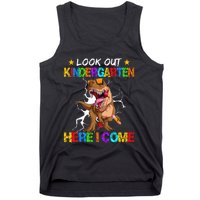 Look Out Kindergarten Here I Come Back To School Tank Top