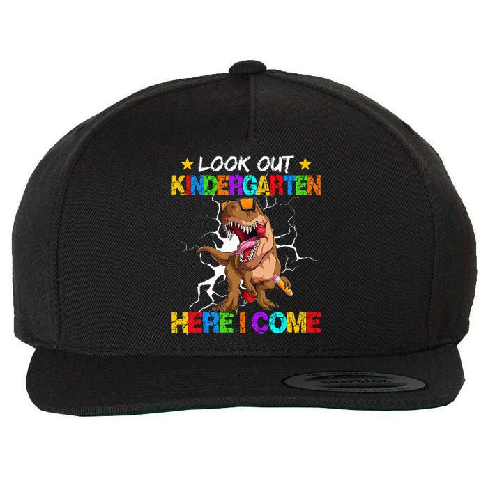 Look Out Kindergarten Here I Come Back To School Wool Snapback Cap