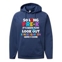 Look Out Kindergarten Prek Graduate Preschool Graduation Performance Fleece Hoodie