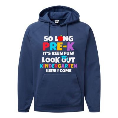 Look Out Kindergarten Prek Graduate Preschool Graduation Performance Fleece Hoodie