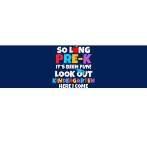 Look Out Kindergarten Prek Graduate Preschool Graduation Bumper Sticker