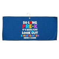 Look Out Kindergarten Prek Graduate Preschool Graduation Large Microfiber Waffle Golf Towel