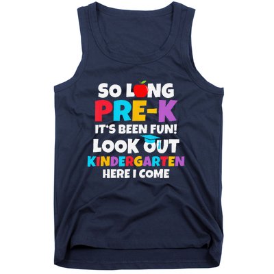 Look Out Kindergarten Prek Graduate Preschool Graduation Tank Top