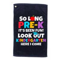 Look Out Kindergarten Prek Graduate Preschool Graduation Platinum Collection Golf Towel