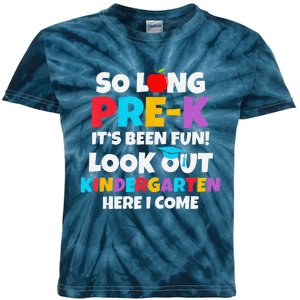 Look Out Kindergarten Prek Graduate Preschool Graduation Kids Tie-Dye T-Shirt