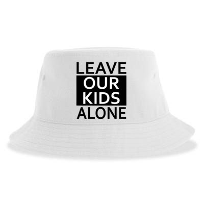 Leave Our Kids Alone Save The Children Protest Sustainable Bucket Hat