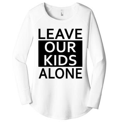 Leave Our Kids Alone Save The Children Protest Women's Perfect Tri Tunic Long Sleeve Shirt