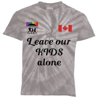 Leave Our Kids Alone Canadia Kids Tie-Dye T-Shirt