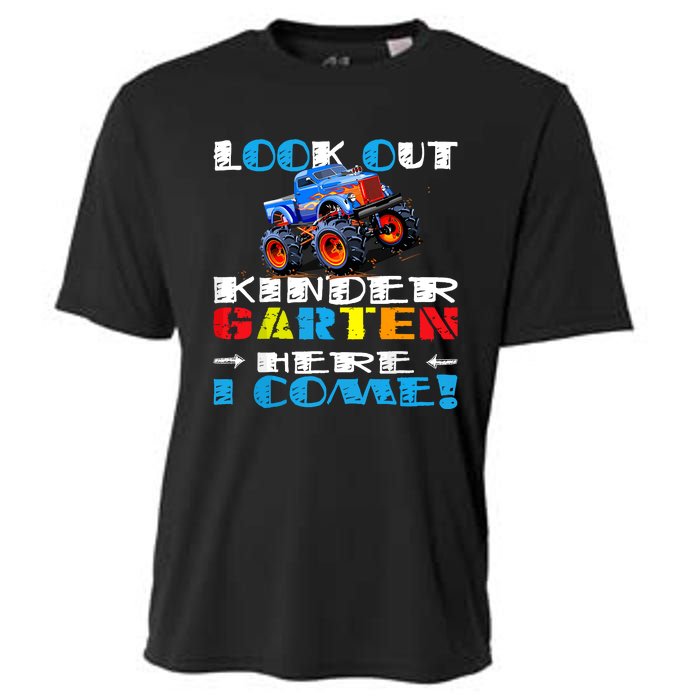 Look Out Kindergarten Here I Come Funny Monster Truck Cooling Performance Crew T-Shirt