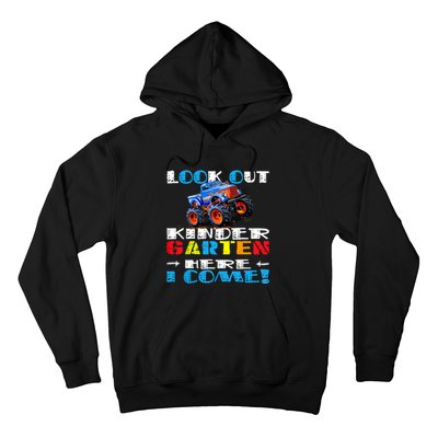 Look Out Kindergarten Here I Come Funny Monster Truck Hoodie