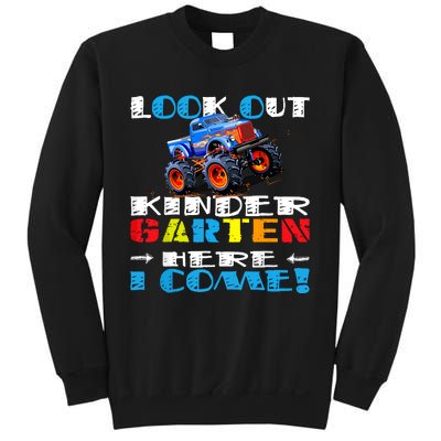 Look Out Kindergarten Here I Come Funny Monster Truck Sweatshirt