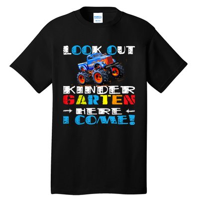 Look Out Kindergarten Here I Come Funny Monster Truck Tall T-Shirt