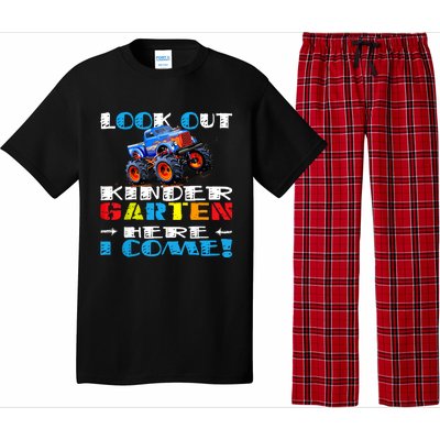 Look Out Kindergarten Here I Come Funny Monster Truck Pajama Set