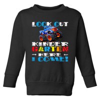 Look Out Kindergarten Here I Come Funny Monster Truck Toddler Sweatshirt