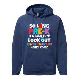 Look Out Kindergarten PreK Graduate Preschool Graduation Performance Fleece Hoodie