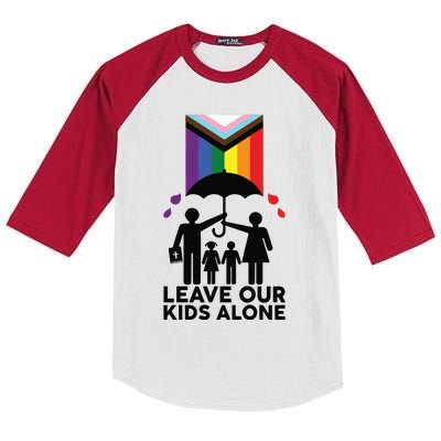 Leave Our Kids Alone Protect Our Children Kids Colorblock Raglan Jersey