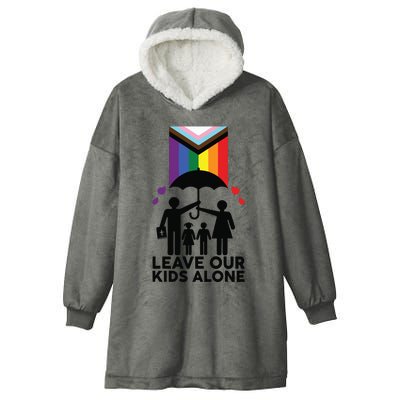 Leave Our Kids Alone Protect Our Children Hooded Wearable Blanket