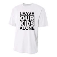 Leave Our Kids Alone Youth Performance Sprint T-Shirt