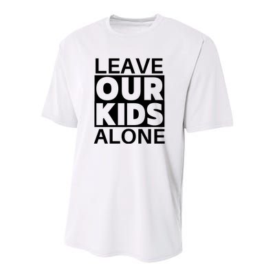 Leave Our Kids Alone Youth Performance Sprint T-Shirt