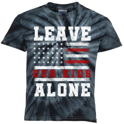 Leave Our Kids Alone Vintage USA Flag Tee Kids Tie-Dye T-Shirt