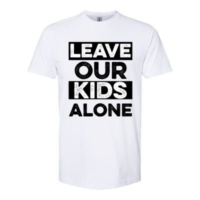 Leave Our Kids Alone Vintage USA Flag Tee Softstyle® CVC T-Shirt