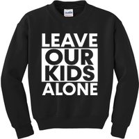 Leave Our Kids Alone Vintage USA Flag Tee Kids Sweatshirt