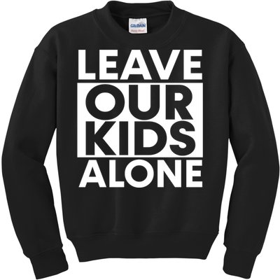 Leave Our Kids Alone Vintage USA Flag Tee Kids Sweatshirt