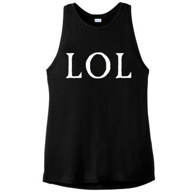 LOL Laugh Out Loud Ladies PosiCharge Tri-Blend Wicking Tank