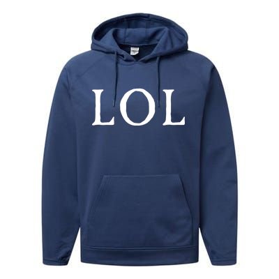 LOL Laugh Out Loud Performance Fleece Hoodie