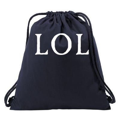 LOL Laugh Out Loud Drawstring Bag