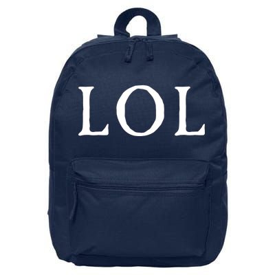 LOL Laugh Out Loud 16 in Basic Backpack