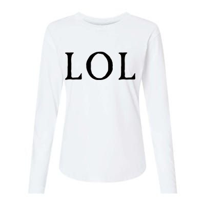 LOL Laugh Out Loud Womens Cotton Relaxed Long Sleeve T-Shirt