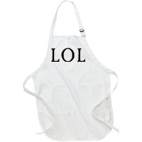 LOL Laugh Out Loud Full-Length Apron With Pockets