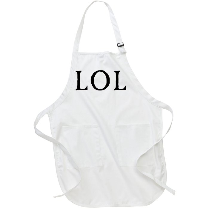 LOL Laugh Out Loud Full-Length Apron With Pockets