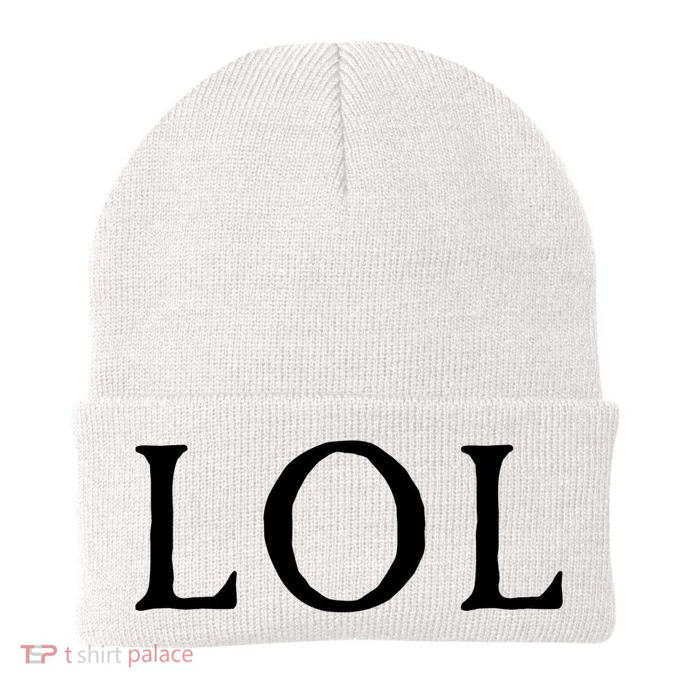 LOL Laugh Out Loud Knit Cap Winter Beanie