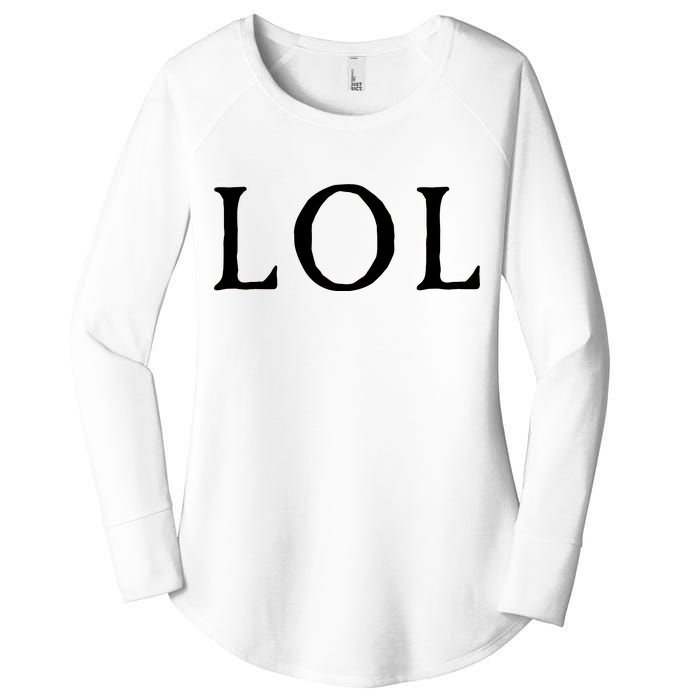 LOL Laugh Out Loud Women's Perfect Tri Tunic Long Sleeve Shirt