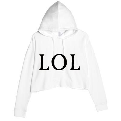 LOL Laugh Out Loud Crop Fleece Hoodie