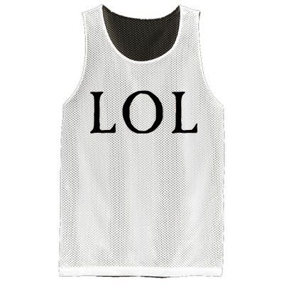 LOL Laugh Out Loud Mesh Reversible Basketball Jersey Tank