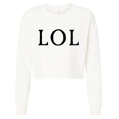 LOL Laugh Out Loud Cropped Pullover Crew