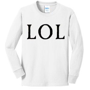 LOL Laugh Out Loud Kids Long Sleeve Shirt