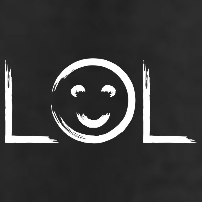 LOL Smiley Face Emoji 7 Panel Mesh Trucker Snapback Hat