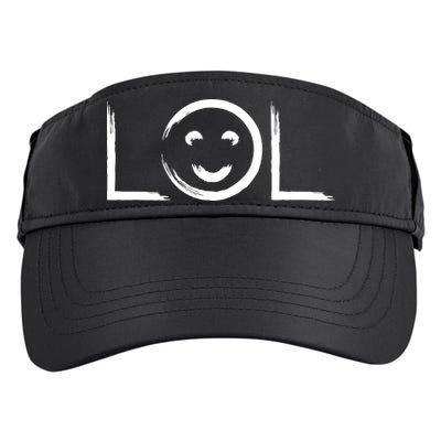 LOL Smiley Face Emoji Adult Drive Performance Visor