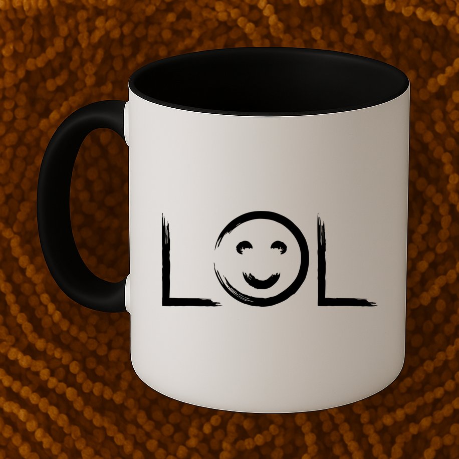 LOL Smiley Face Emoji Mug