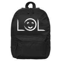LOL Smiley Face Emoji 16 in Basic Backpack