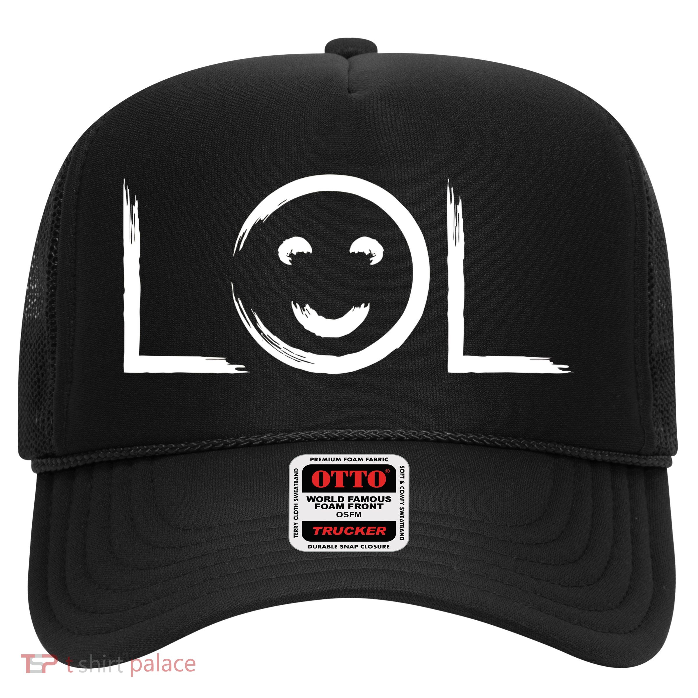 LOL Smiley Face Emoji Trucker Hat