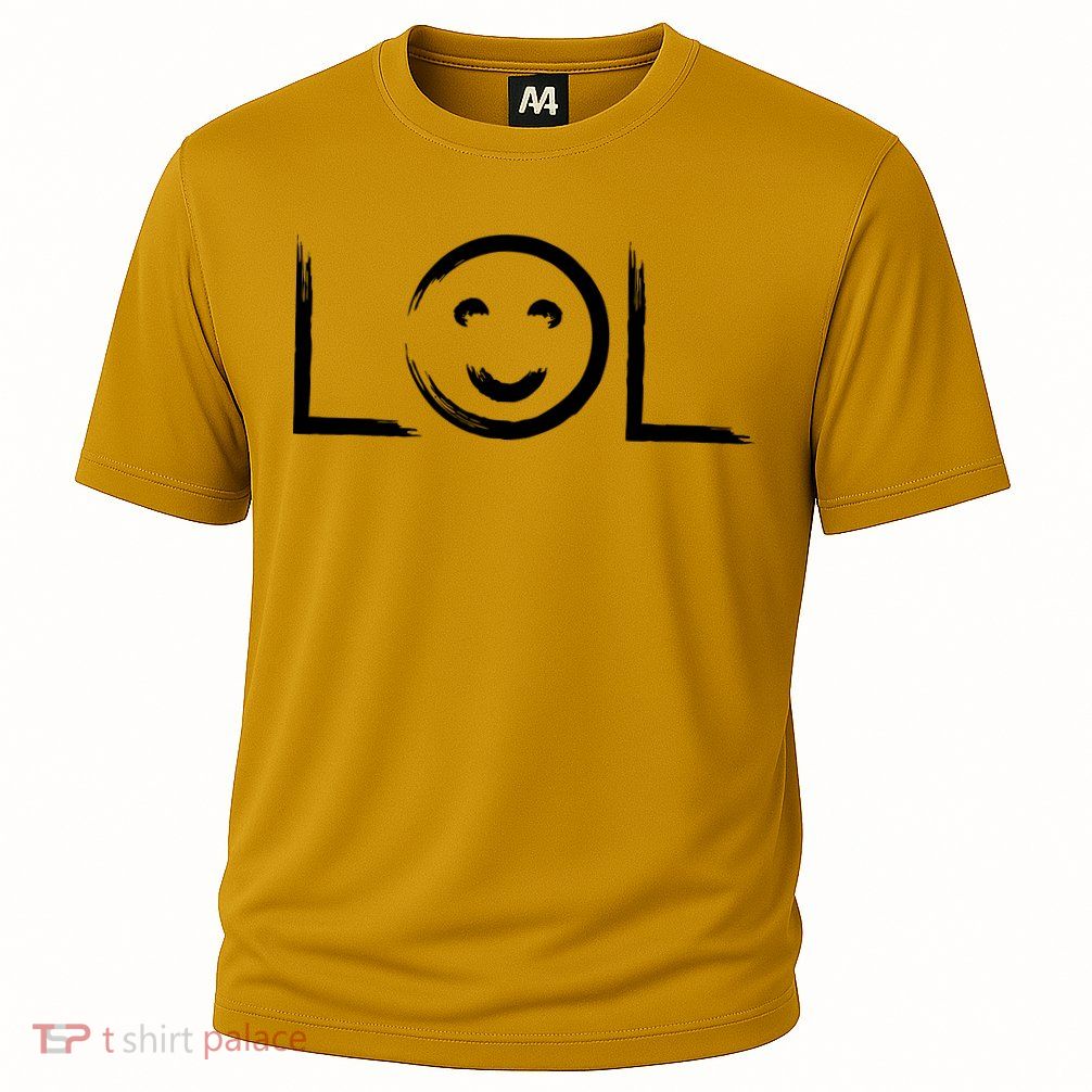 LOL Smiley Face Emoji Cooling Performance Crew T-Shirt