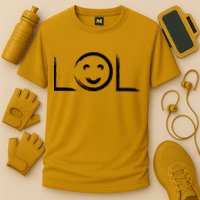 LOL Smiley Face Emoji Cooling Performance Crew T-Shirt